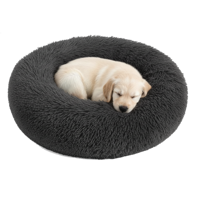 Plush & Soft Donut Pet Bed
